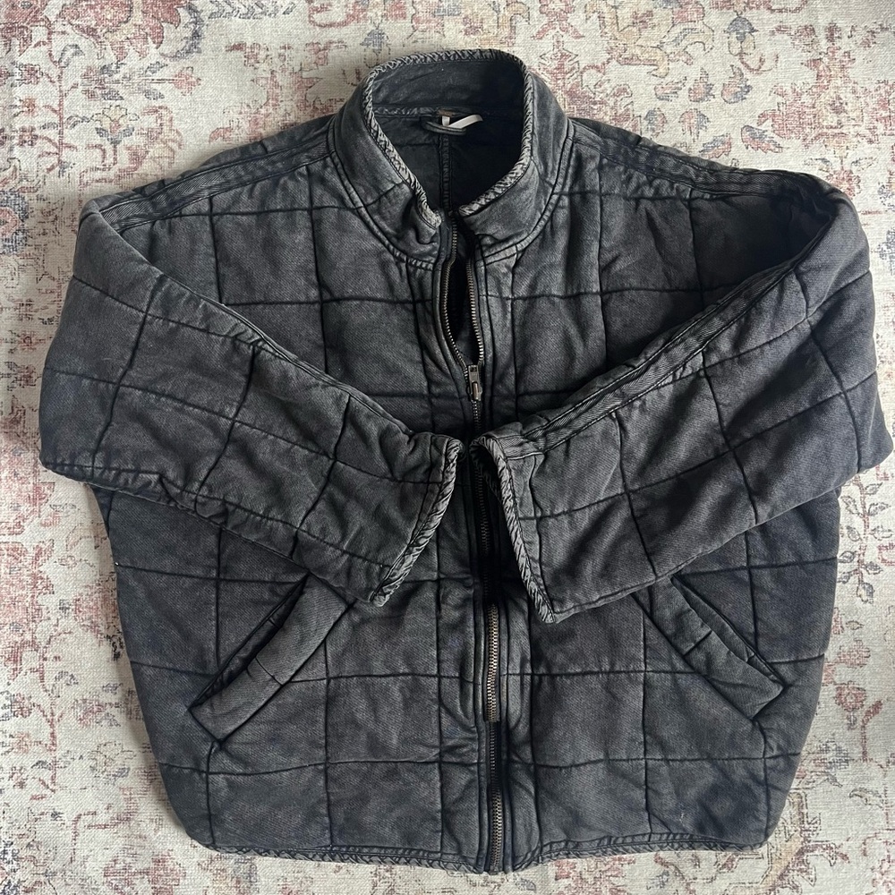 Free People Quilted Dolman Jacket